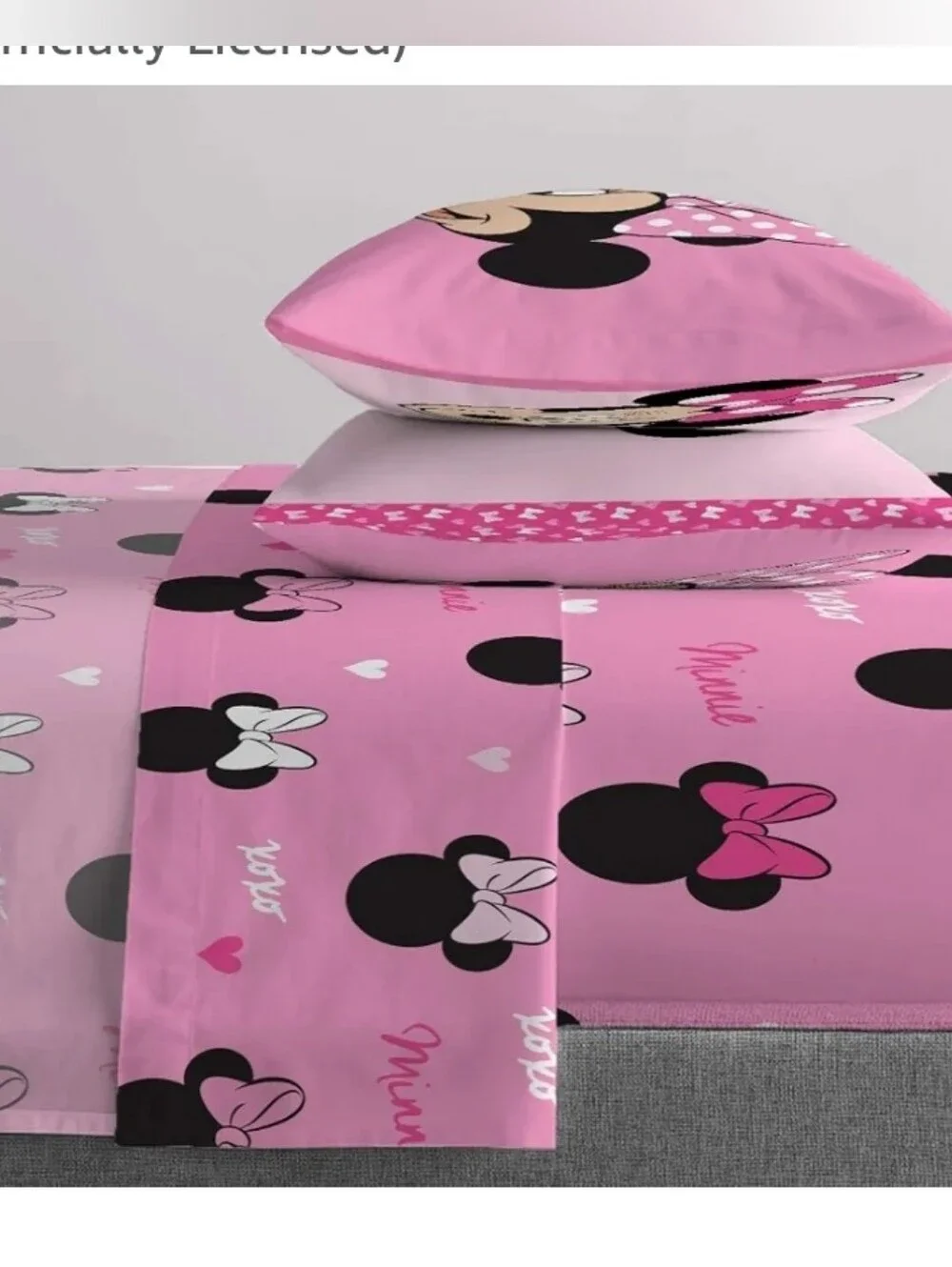 Jay Franco Disney Minnie Mouse Kids Full Size Sheet Set 4 Piece NEW